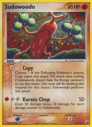 Sudowoodo (15/115) [Unseen Forces] Holofoil - Holo Rare