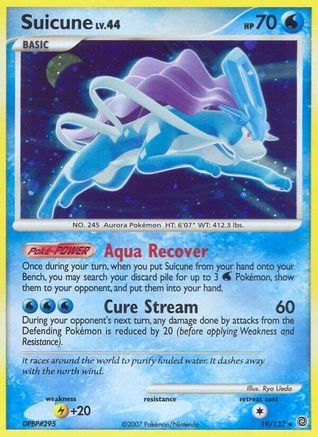 Suicune (19/132) [Secret Wonders] Holofoil - Holo Rare