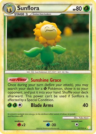 Sunflora (031/123) [HeartGold SoulSilver] Reverse Holofoil - Rare