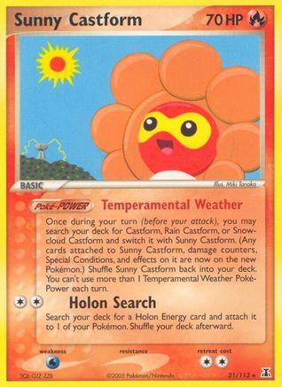 Sunny Castform (031/113) [Delta Species] Reverse Holofoil - Rare