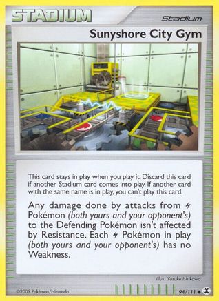 Sunyshore City Gym (94/111) [Rising Rivals] Reverse Holofoil - Uncommon