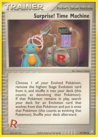 Surprise! Time Machine (091/109) [Team Rocket Returns] Reverse Holofoil - Uncommon