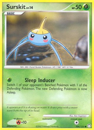 Surskit (104/123) [Mysterious Treasures] Reverse Holofoil - Common