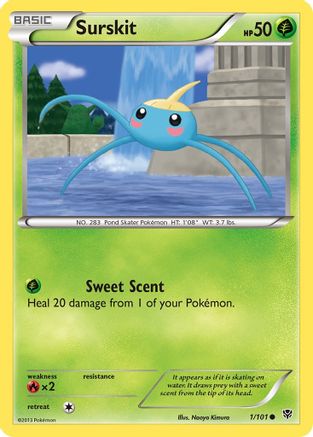 Surskit (1/101) [Plasma Blast] Reverse Holofoil - Common