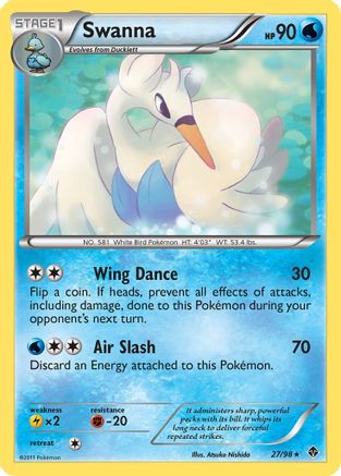 Swanna (27/98) [Emerging Powers] Reverse Holofoil - Rare