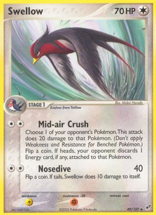 Swellow (49/107) [Deoxys] Reverse Holofoil - Uncommon