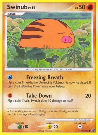 Swinub (77/100) [Stormfront] Reverse Holofoil - Common