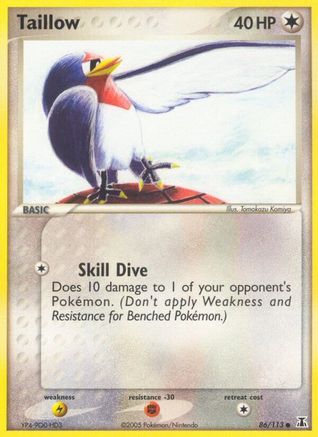 Taillow (086/113) [Delta Species] Reverse Holofoil - Common