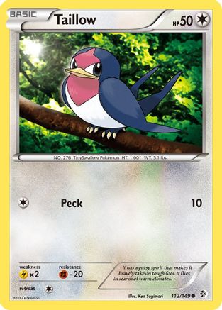 Taillow (112/149) [Boundaries Crossed] Reverse Holofoil - Common