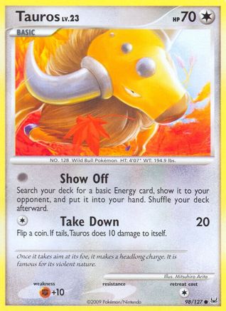 Tauros (98/127) [Platinum] Reverse Holofoil - Common