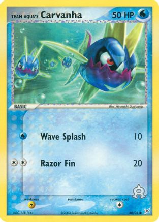 Team Aqua's Carvanha (048/95) [Team Magma vs Team Aqua] Reverse Holofoil - Common