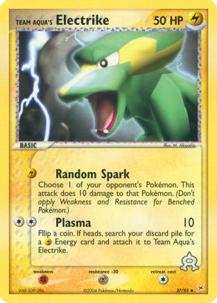 Team Aqua's Electrike (27/95) [Team Magma vs Team Aqua] Reverse Holofoil - Uncommon