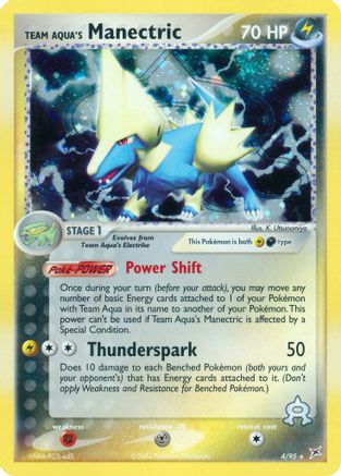 Team Aqua's Manectric (4/95) [Team Magma vs Team Aqua] Holofoil - Holo Rare