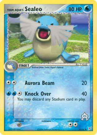 Team Aqua's Sealeo (31/95) [Team Magma vs Team Aqua] Reverse Holofoil - Uncommon
