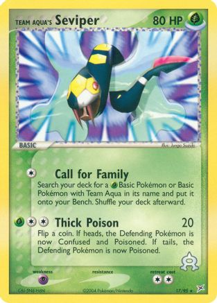 Team Aqua's Seviper (17/95) [Team Magma vs Team Aqua] Reverse Holofoil - Rare
