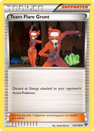 Team Flare Grunt (129/146) [XY Base Set] Reverse Holofoil - Uncommon