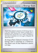 Team Galactic's Invention G-101 Energy Gain (116/127) [Platinum] Reverse Holofoil - Uncommon