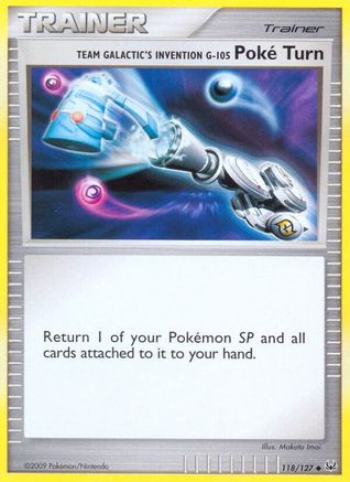 Team Galactic's Invention G-105 Poke Turn (118/127) [Platinum] Reverse Holofoil - Uncommon