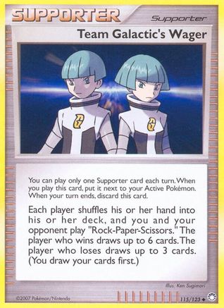 Team Galactic's Wager (115/123) [Mysterious Treasures] Reverse Holofoil - Uncommon
