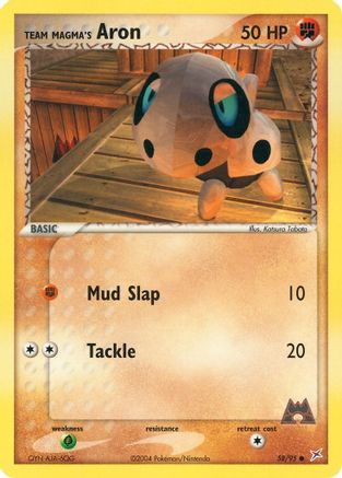 Team Magma's Aron (058/95) [Team Magma vs Team Aqua] Reverse Holofoil - Common