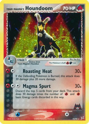 Team Magma's Houndoom (10/95) [Team Magma vs Team Aqua] Reverse Holofoil - Holo Rare