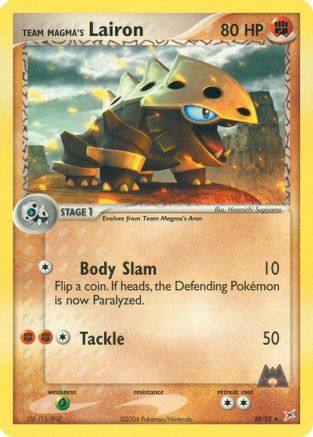 Team Magma's Lairon (20/95) [Team Magma vs Team Aqua] Reverse Holofoil - Rare