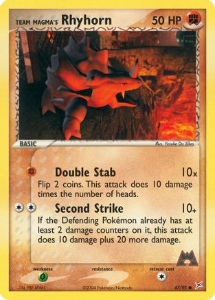 Team Magma's Rhyhorn (67/95) [Team Magma vs Team Aqua] - Common