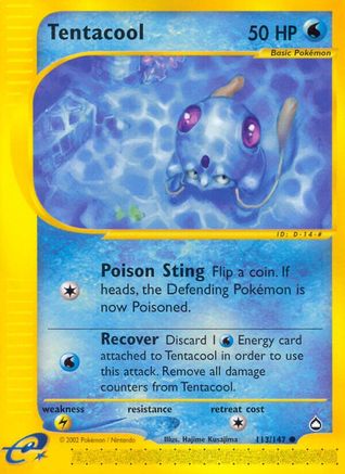 Tentacool (113/147) [Aquapolis] Reverse Holofoil - Common
