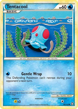 Tentacool (080/102) [Triumphant] Reverse Holofoil - Common