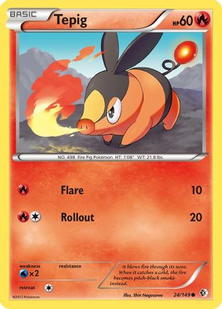 Tepig (24/149) [Boundaries Crossed] - Common