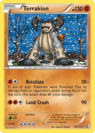 Terrakion (84/113) [Legendary Treasures] Holofoil - Holo Rare