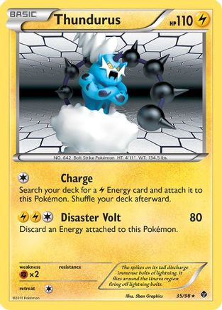 Thundurus (35/98) [Emerging Powers] Reverse Holofoil - Holo Rare