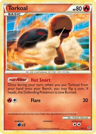 Torkoal (25/95) [Unleashed] Reverse Holofoil - Rare