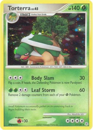 Torterra (017/130) [Diamond and Pearl] Reverse Holofoil - Holo Rare