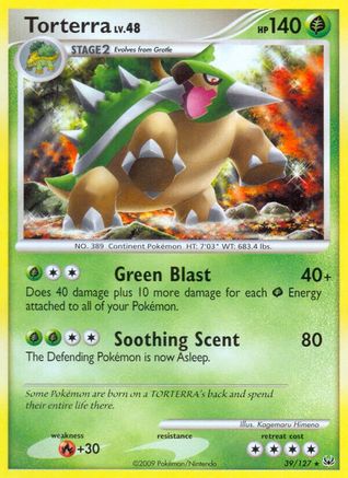 Torterra (39/127) [Platinum] Reverse Holofoil - Rare