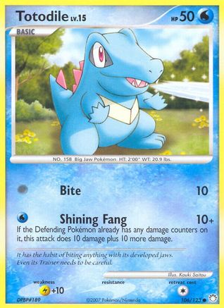 Totodile (106/123) [Mysterious Treasures] Reverse Holofoil - Common