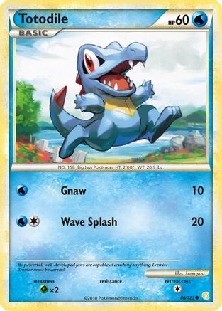 Totodile (086/123) [HeartGold SoulSilver] - Common