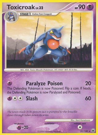 Toxicroak (31/100) [Majestic Dawn] - Rare