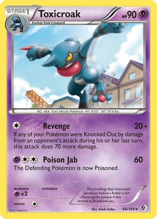 Toxicroak (66/149) [Boundaries Crossed] Reverse Holofoil - Rare
