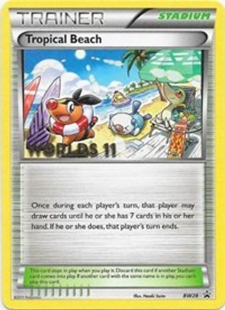 Tropical Beach - BW28 (Worlds 11) (BW28/101) [Black and White Promos] - Promo