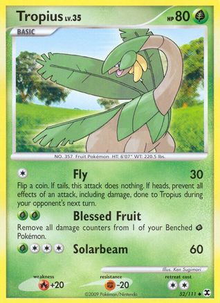 Tropius (52/111) [Rising Rivals] Reverse Holofoil - Uncommon
