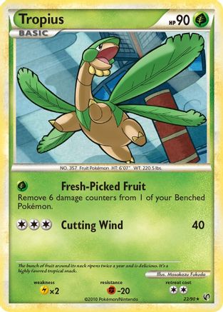 Tropius (22/90) [Undaunted] Reverse Holofoil - Rare