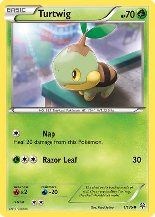Turtwig (001/135) [Plasma Storm] Reverse Holofoil - Common