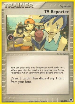 TV Reporter (082/101) [Dragon Frontiers] Reverse Holofoil - Uncommon