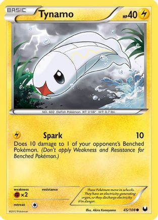 Tynamo (45/108) [Dark Explorers] Reverse Holofoil - Common