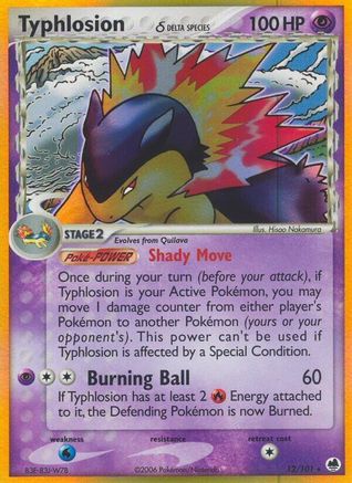 Typhlosion (Delta Species) (012/101) [Dragon Frontiers] Holofoil - Holo Rare