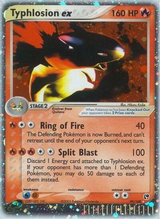 Typhlosion ex (99/100) [Sandstorm] Holofoil - Ultra Rare