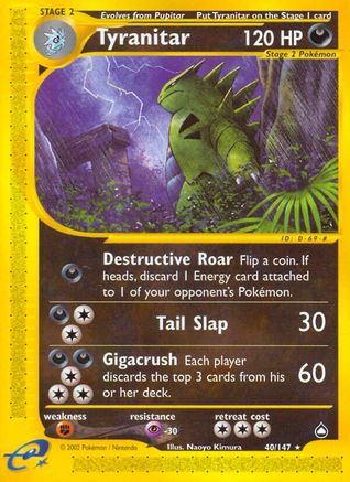 Tyranitar (40/147) [Aquapolis] - Rare