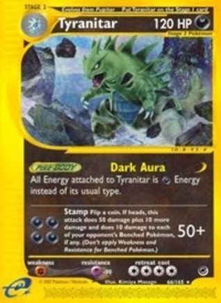 Tyranitar (66/165) [Expedition] Reverse Holofoil - Rare