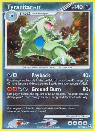 Tyranitar (17/123) [Mysterious Treasures] Reverse Holofoil - Holo Rare